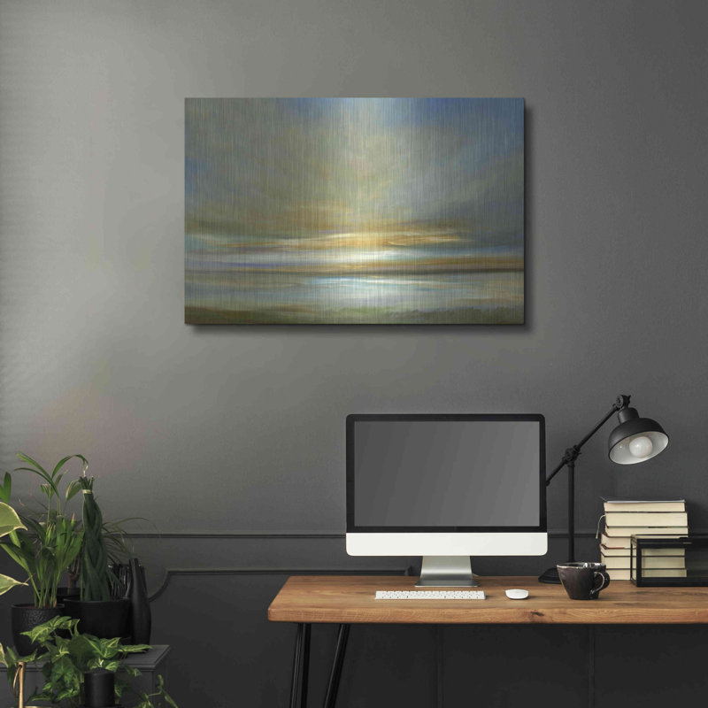 Art mural en métal Rosecliff Heights «Light on the Dunes» par Sheila Finch