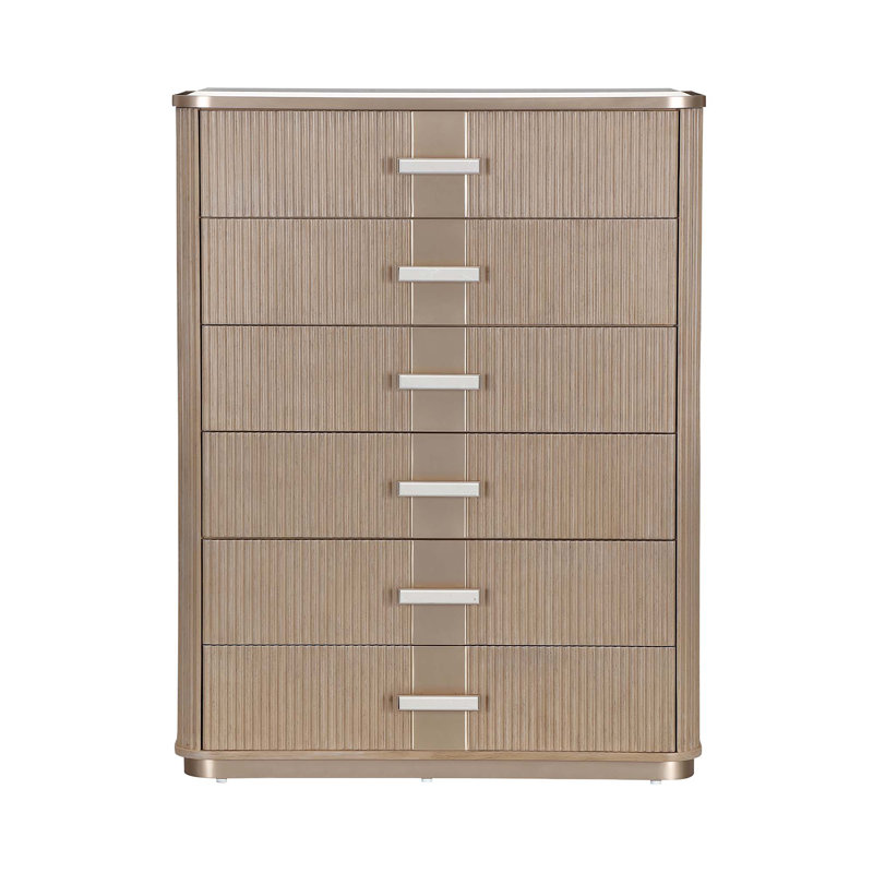 West Kensington Highboy Chest, Tan