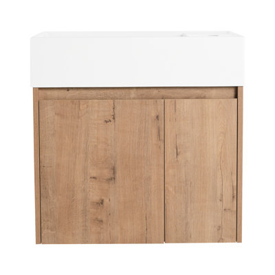 Lavabo pour salle de bain - 24 po, matériaux, agencement de couleurs imitation chêne 24 po, teinte moderne