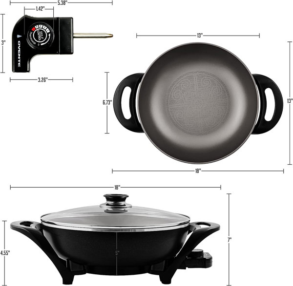 OVENTE 18 Electric Wok and Skillet & Reviews