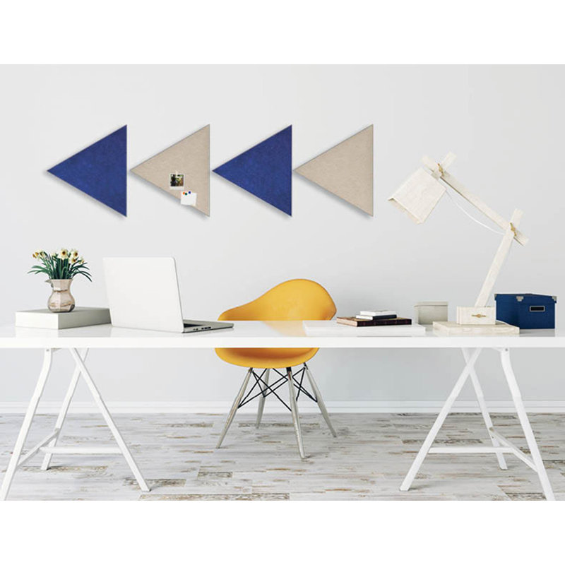 Triangles sonores Soundsorb - fixation murale, L 12 po x H 12 po, Gris foncé