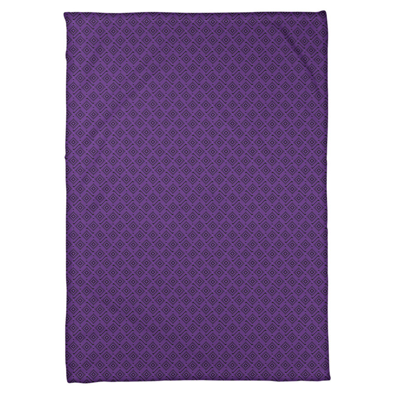 Couverture polaire Katelyn Elizabeth, L 62,5 po x L 82,5 po, Noir/mauve