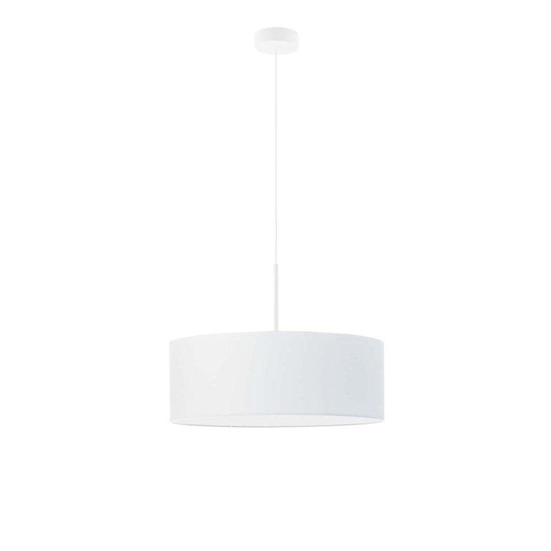 Aubryn 3 - Light Drum Pendant, White, White, 120cm H x 40cm W x 40cm D