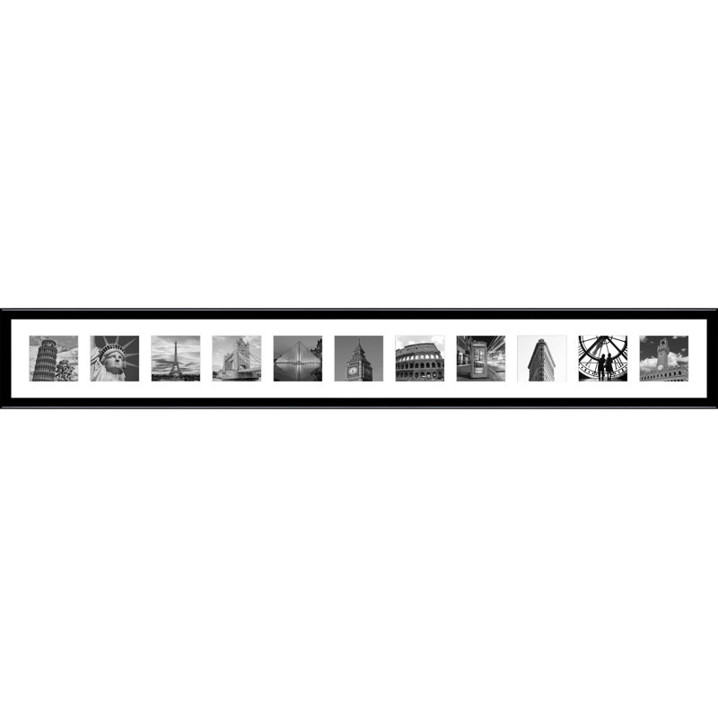 Kyleerae Collage Picture Frame, Glossy Black