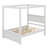 Wood Canopy Bed With Two Drawers