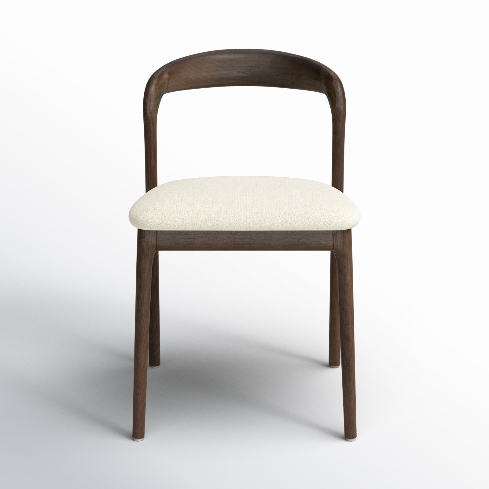 Celestia Upholstered Dining Chair, Dark Walnut