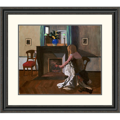 " Interior With A Woman In A Shirt " by Félix Vallotton