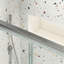 Porte de douche à dérivation - verre trempé 1/4 po, chromé, 50 54 po x 70 po, bonne fonction de fuite, coulissante confortable, facile à nettoyer, système