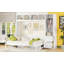 Grand lit escamotable mural avec placard et tiroirs
