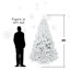 Arbre de Noël artificiel avec branches en fil mémoire, structure à charnières pour un assemblage facile, idéal pour la décoration intérieure des Fêtes-1415164915