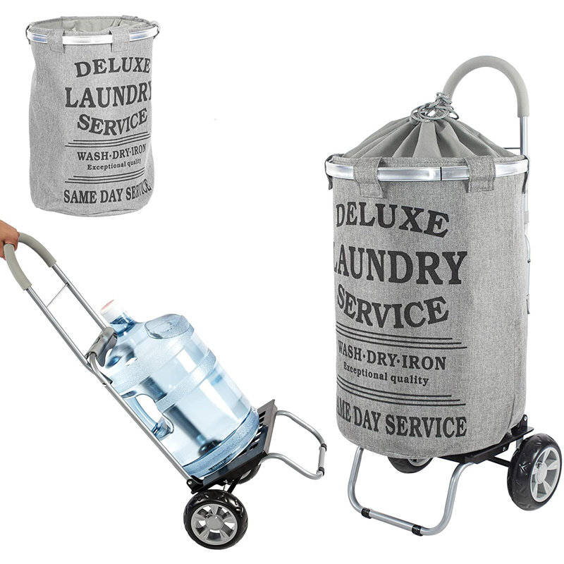 110 Lb. Capacity Foldable Hand Truck Dolly, Gray