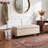 Jalob 42'' W Storage Ottoman Bench, End of Bed Storage Bench, Button Tufted Fabric Storage Ottoman, Solid Wood Leg, Safety Hinge, 330 LBS Load, Ottoman with Storage for Bedroom Living Room Entryway-637560317