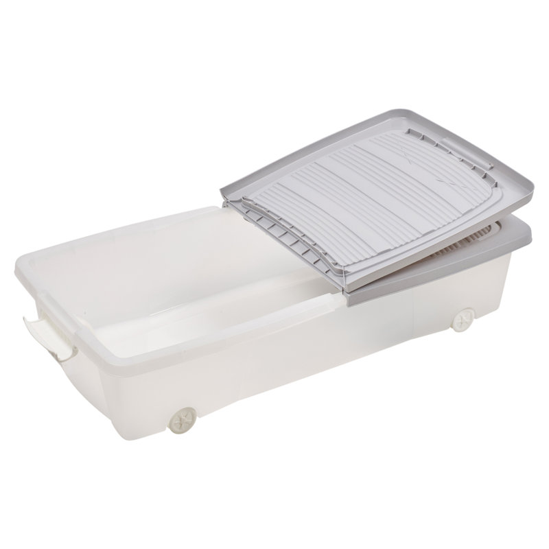 Rebrilliant Plastic Decorative Bin, Grey 