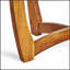 Table d'appoint ronde en bois d'acacia durable avec charme rustique et conception résistante aux intempéries pour une utilisation sur le patio et le jardin-1405079789