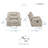  Yasminda 40" Transitional Polished Microfiber Glider Reclining Chair with Gentle Gliding, Durable Support & Foam Over Coils-1947409699