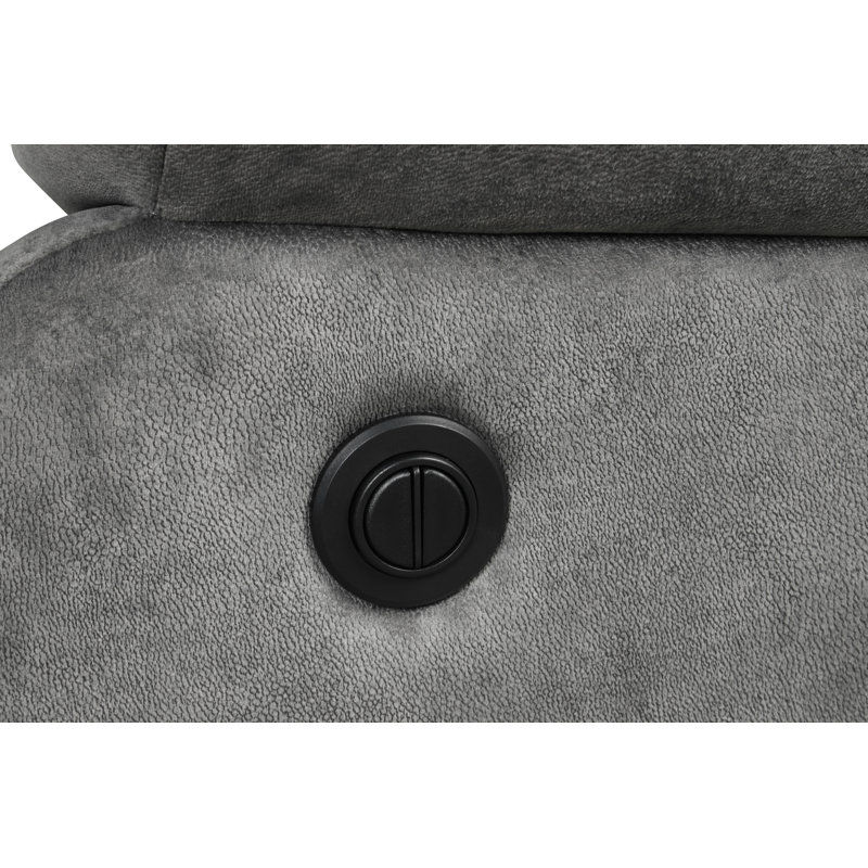 Fauteuil inclinable Zytaevius, Tissu gris bronze, Électrique