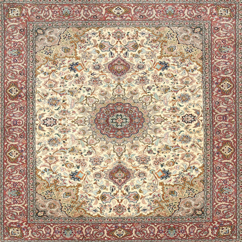 Murtaza Oriental Indoor Rug, Round 4'