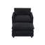 Fauteuil d'appoint rembourré avec repose-pieds Redenius Boucle-107084444