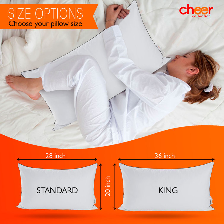 Cheer Collection Down Alternative Pillows (Set of 4) - Standard