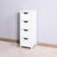 Armoire blanche polyvalente avec tiroirs fonctionnels pour une organisation efficace et un design réfléchi