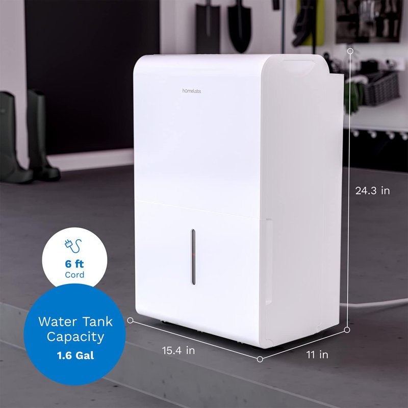 White 3000 Sq. Ft. Energy Star Portable Dehumidifier with Pump