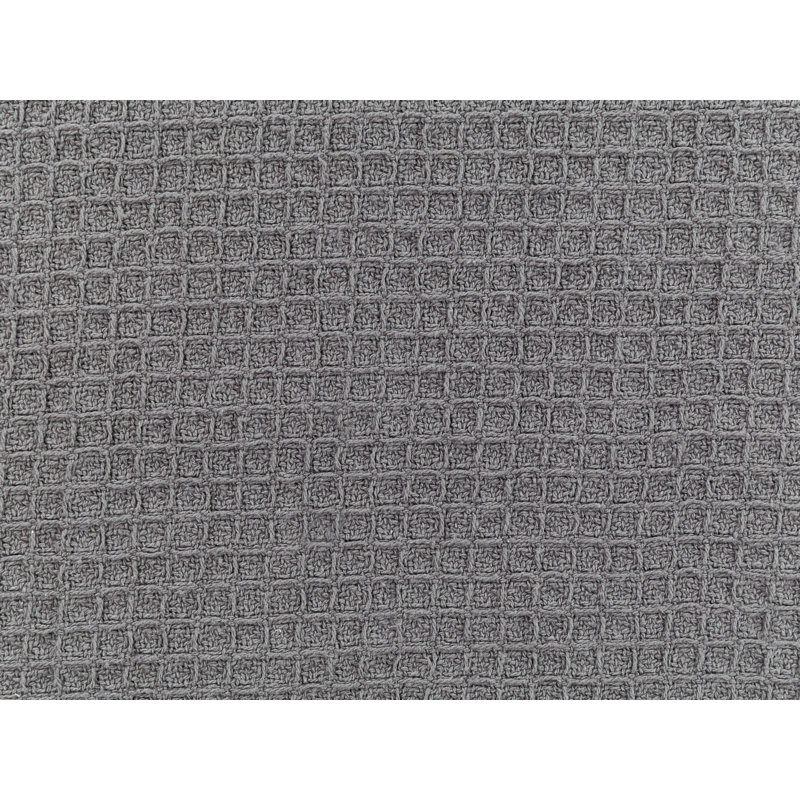 RAGALA Cotton Solid Colour Bedspread, Dark Grey, 220 x 220 cm Bedspread