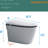 White Porcelain Smart Bidet Toilet - Auto Open/Close Seat, Foot Sensor, Flush, Night Seat Intelligent Lid, Warm Air Drying, Women Washing, Porcelain, Move Washing