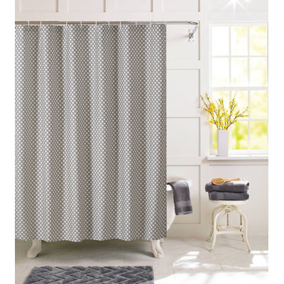 Nigella Geometric Shower Curtain with Hooks Included