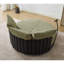 Fauteuil pivotant rond surdimensionné de 52,75 po-780448300