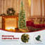 Arbre de Noël cachemire vert 7 pi avec 150 lumières DEL H 7 pi