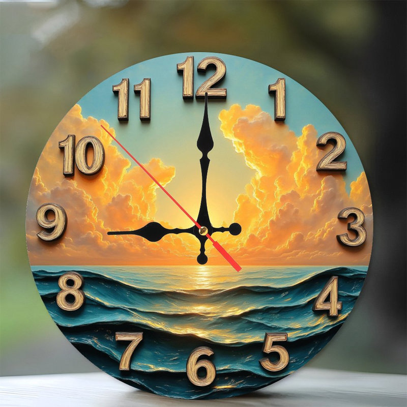 Horloge murale Ocean Sunset