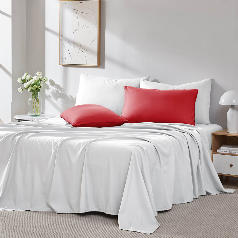 Eldon Microfiber Two Pillow Cases by Southshore Fine Linens, Queen Pillowcase, Chili Pepper