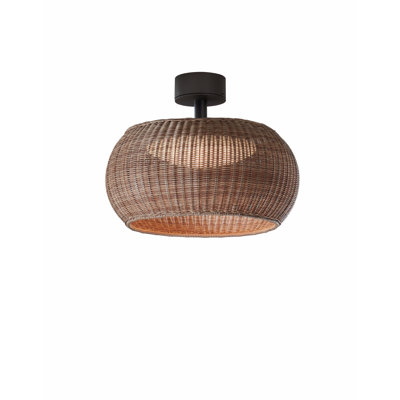 Perris Synthetic Polyethylene Fiber LED Semi Flush Mount