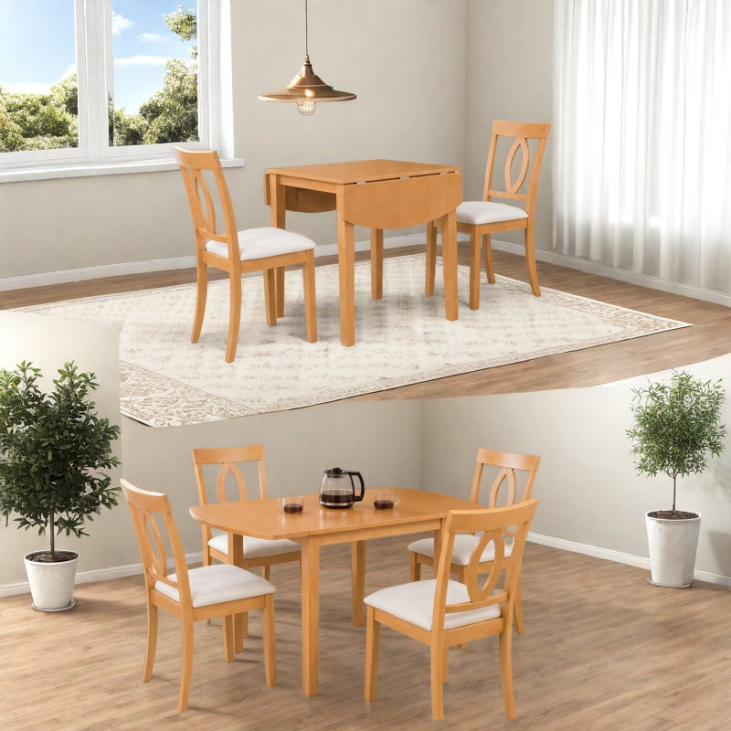 Ensembles de table de salle à manger extensible moderne en bois (doit inclure à la fois la table et la chaise)