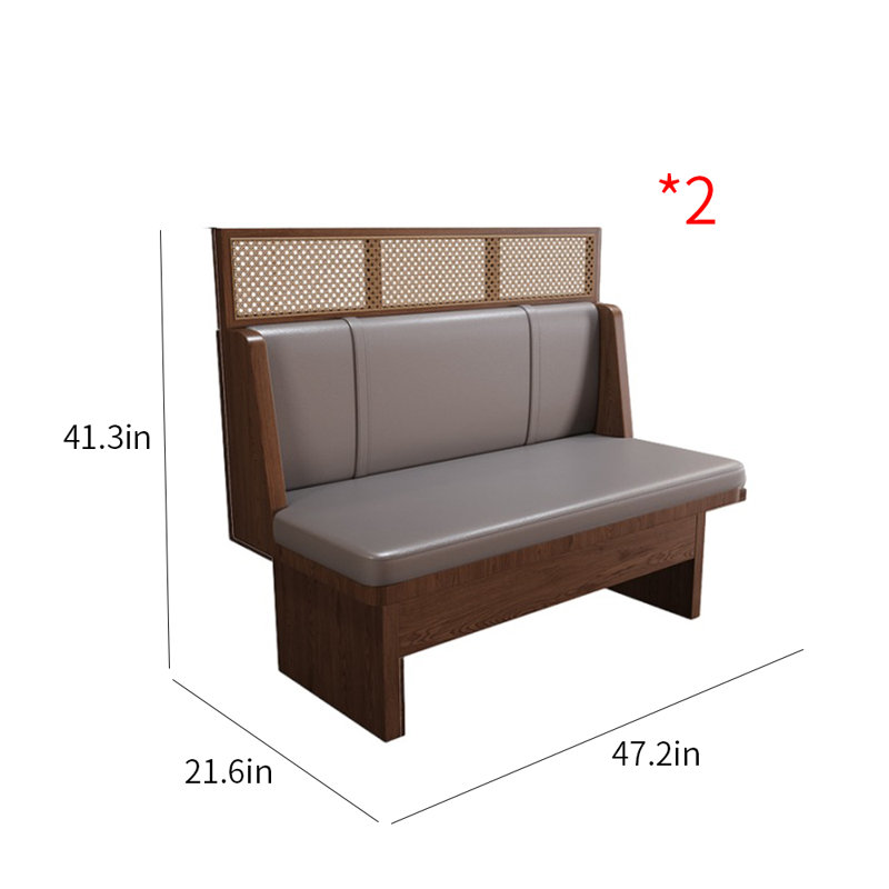 Banc rembourré en similicuir Bar