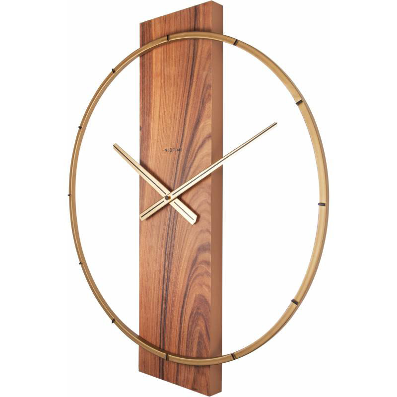 Jacobi Solid Wood Wall Clock, Brown