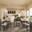 3-Piece Dining Table Set With Faux Marble Tabletop, Under-The Table Storage And Cushioned Chairs For Small Space, Minimalist Dining Set For Kitchen, Home Bar And Patio-1996580155