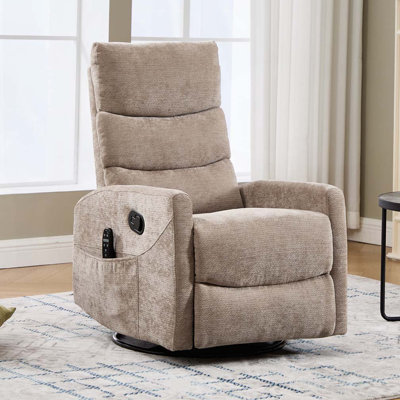 Swivel Manual Recliner Chair with Heat Massage Function by Ebern Designs