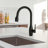 Dual Function Single Handle Pull Down Kitchen Faucet-126450214