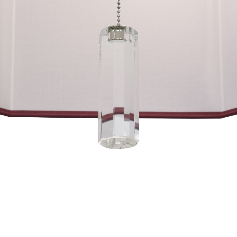 Kate 6 - Light Chandelier, Vintage Wine, Polished Nickel