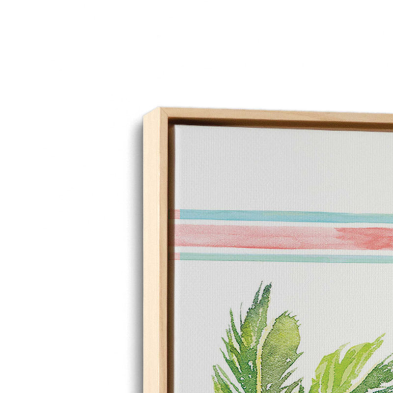 «Sand, Surf and Sun» par Mollie B., reproduction d'art, L 24 po x H 36 po, Tanné, Toile avec cadre