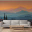 Peinture murale Sunset Desert Mountains-1306665691