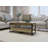 Carrick Frame Coffee Table with Storage and Metal Legs
