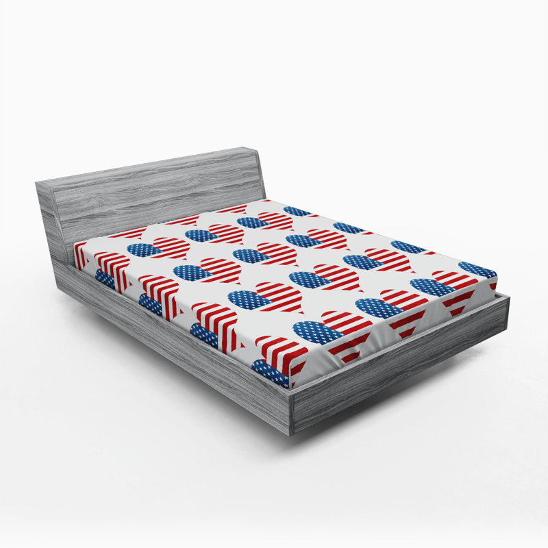 Microfiber Geometric Fitted Sheet, Full/Double Fitted Sheet