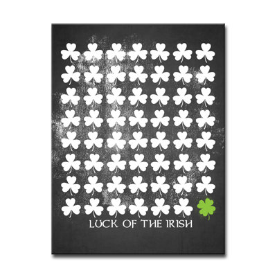 « chance of the irish », impression sur toile