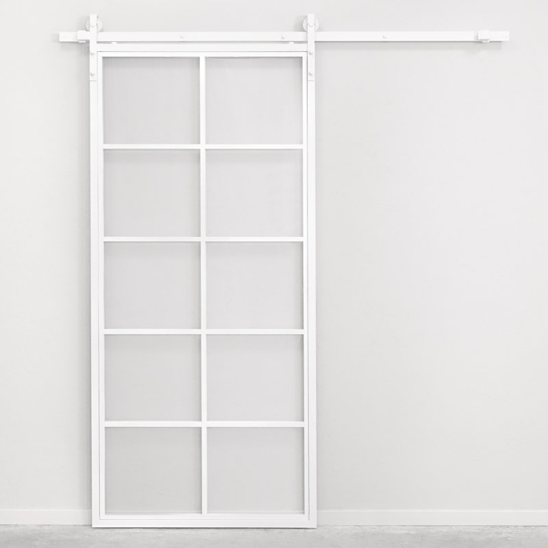 Sliding Glass Barn Door, Clear