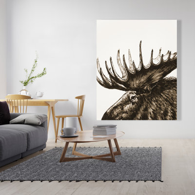 Orignal plume sépia - Toile grotte brune pour décoration intérieure