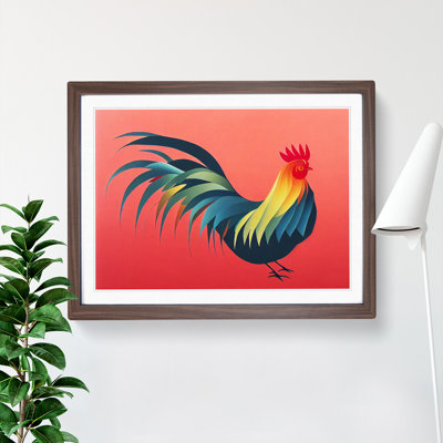 Magnetic Rooster - Framed Print