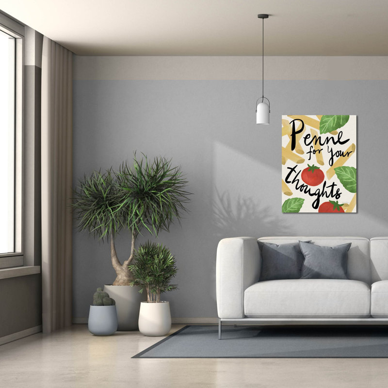 Toile épique Graffiti «Pasta Italiana 5» par Farida Zaman, 26 po x 34 po, H 34 po x l 26 po