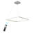 Kalvin 1-Light Modern Chandelier Square Kitchen Island Pendant Lighting with Remote Control-2014603936-2014603935